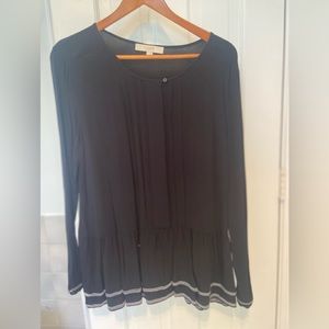Ann Taylor L Black blouse